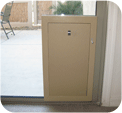 pet door in sliding glass