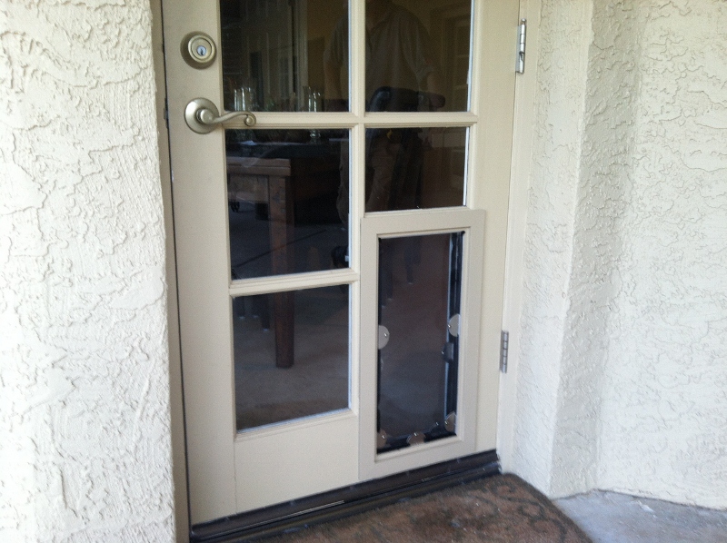 Pet Door Installation Gallery French Doors JGM Pet Doors